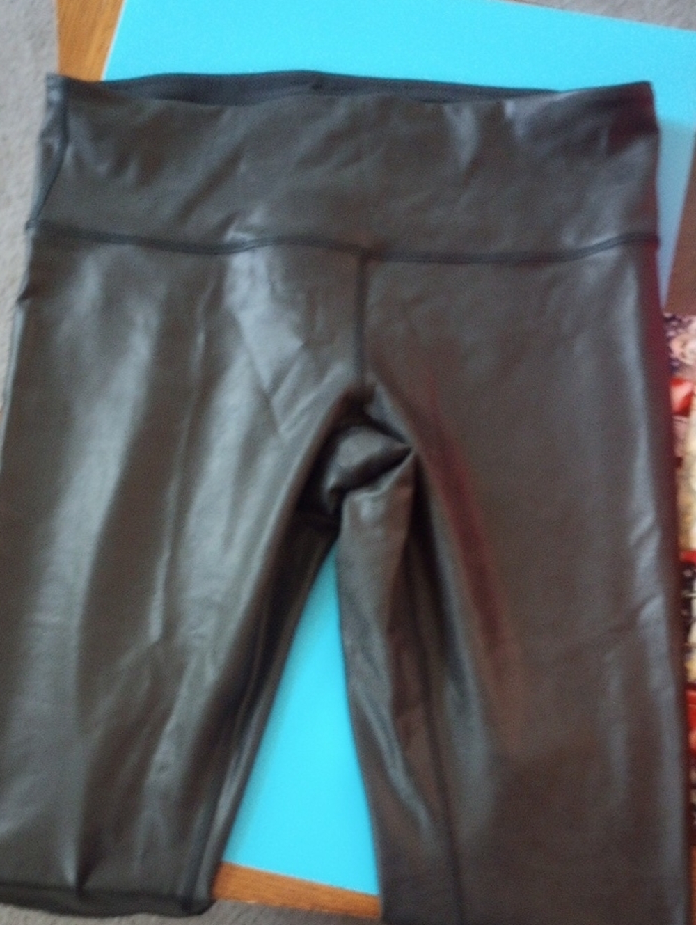 lululemon athletica Black Faux Leather High-Rise Leggings